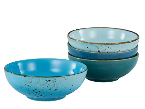 CreaTable, 23430, Serie Nature Collection Aqua - Smoothibowl, 4-teiliges Geschirrset, Bowl-Set aus Steinzeug, spülmaschinen- und mikrowellengeeignet, Qualitätsproduktion von Creatable