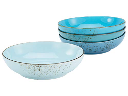CreaTable, 23432, Serie Nature Collection Aqua - Poke Bowl, 4-teiliges Geschirrset, Bowl-Set aus Steinzeug, spülmaschinen- und mikrowellengeeignet, Qualitätsproduktion von Creatable