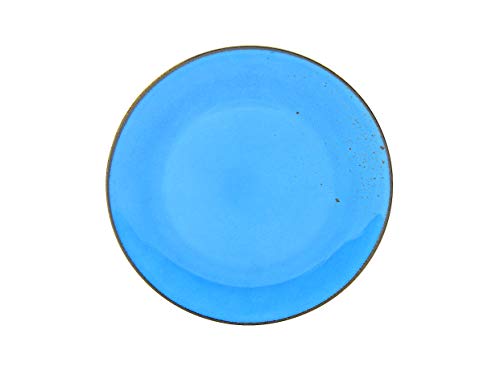 CreaTable 27 cm, Blue, 22060, Serie Nature Collection, 6-teiliges Geschirrset, Speiseteller aus Steinzeug, spülmaschinen-und mikrowellengeeignet, Qualitätsproduktion von Creatable