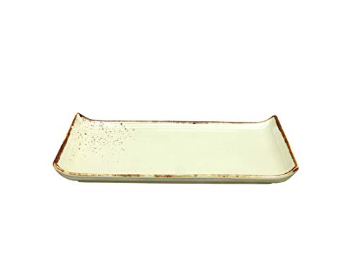 CreaTable, BBQ Platte 33 x 16,5 cm, Nature Collection, EARTH 22086, Steinzeug von Creatable