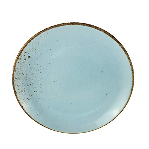 Creatable Suppenteller Tiefteller Salatteller | Steinzeug | Lightblue | spülmaschinenfest | Nature Collection von Creatable