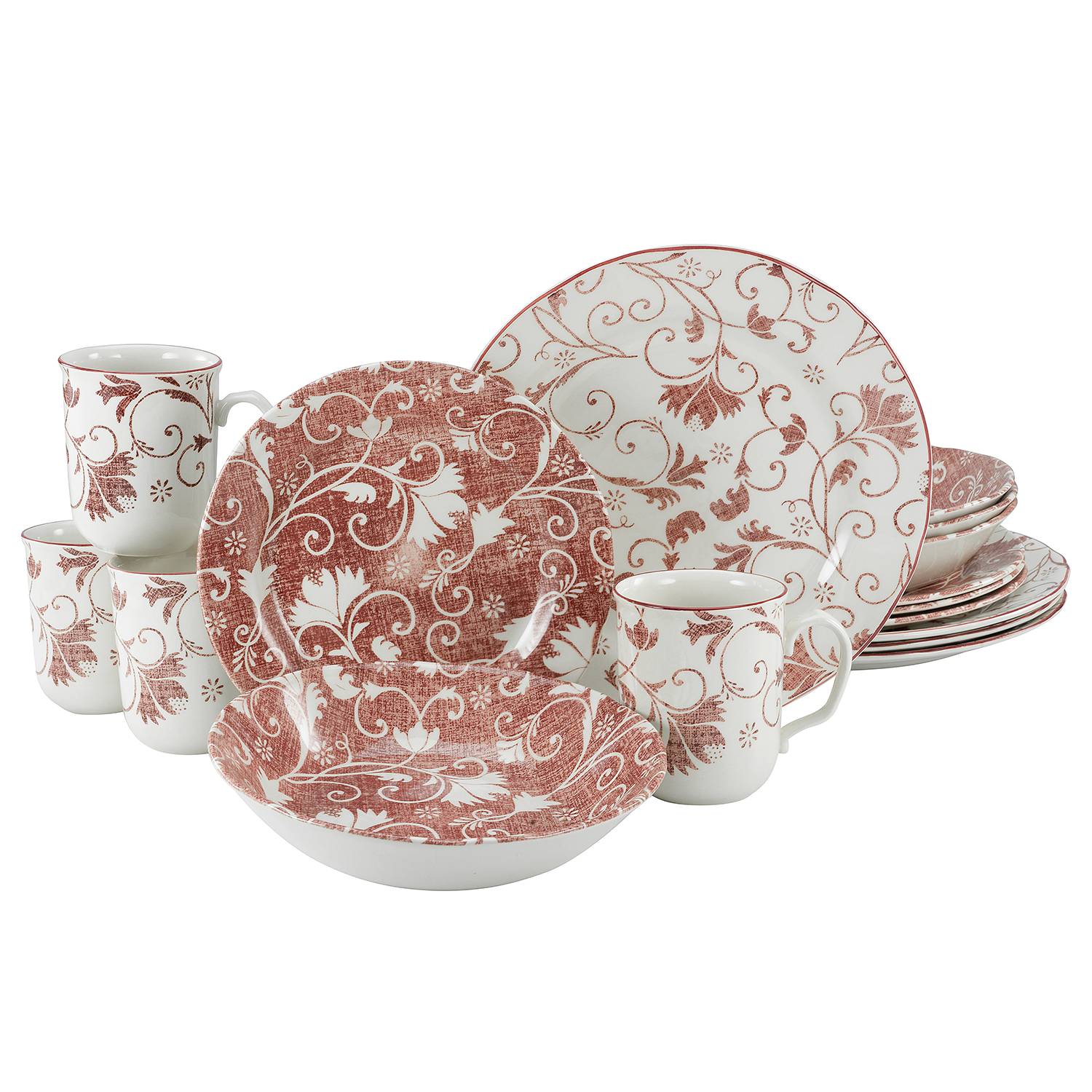 Kombiservice Damask (16-teilig) von Creatable