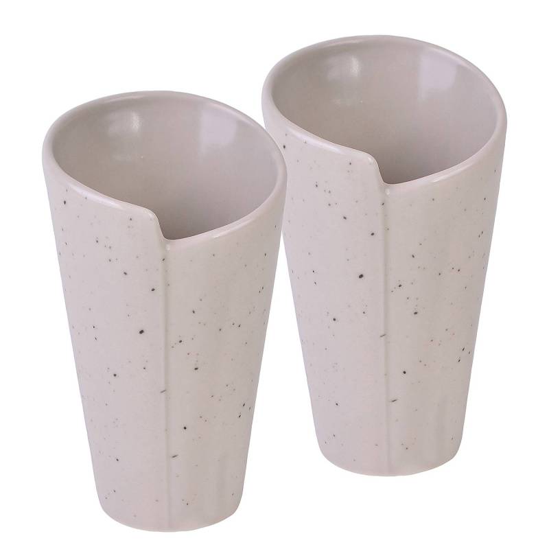 home24 Servierschale Cone 10 x 15 x 10cm Beige/Creme von home24