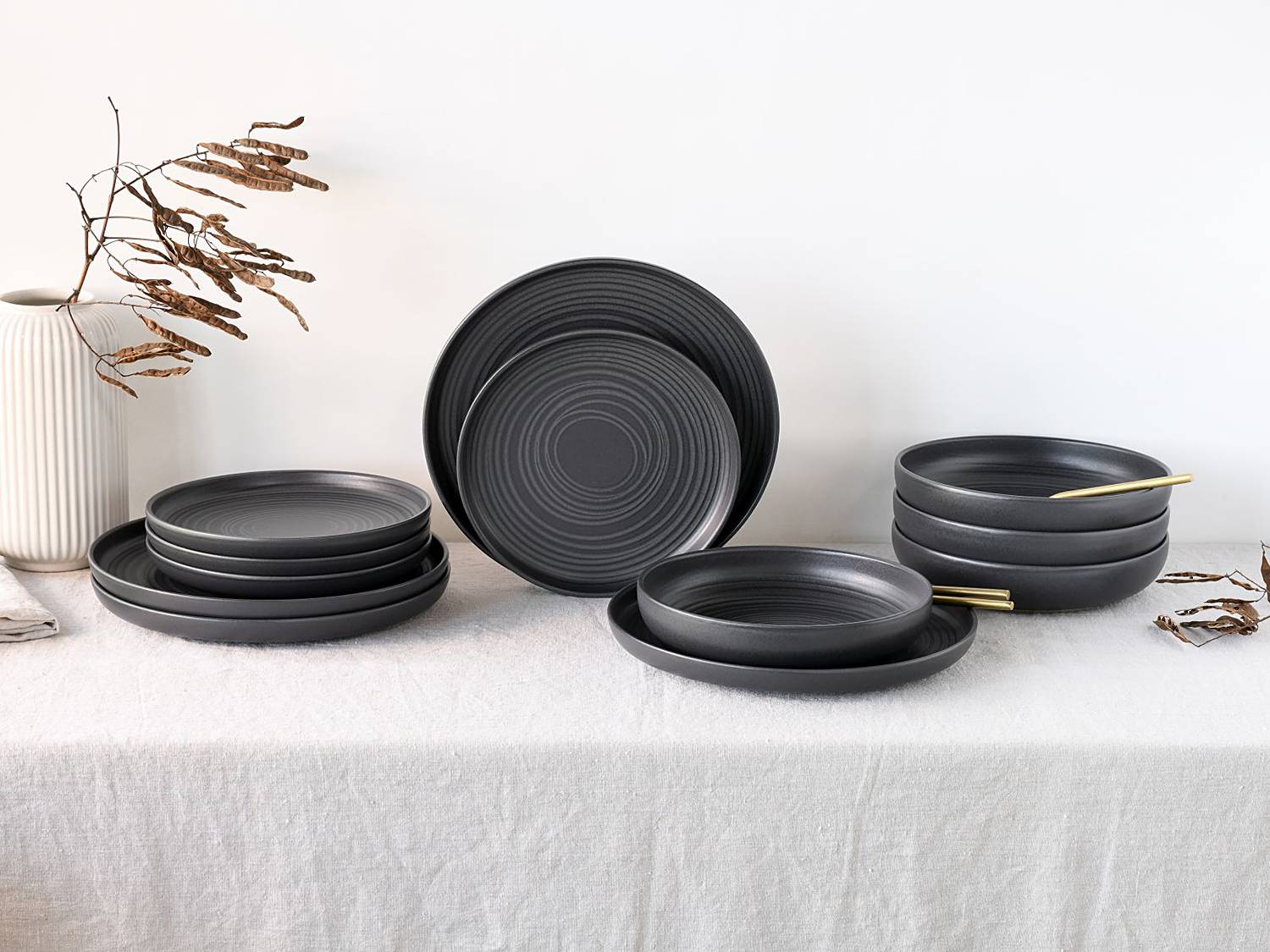 Tafelservice Uno Lava Stone von Creatable