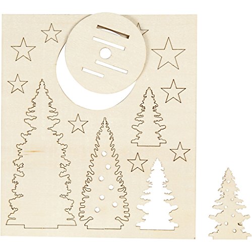 57886 3D-Sperrholz-Figuren – Weihnachtsbäume von Creativ