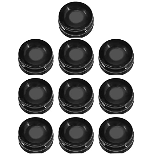 Create idea 10 STÜCKE Präsentationsständer Basen Kugelständer Kristallkugeln Halter für 2,5-5 Cm Reichweite Kugel Home Office Desktop-Dekoration 2,7 X 1,15 Cm Kunststoff Schwarz von Create idea
