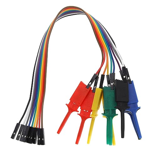 Create idea 10PCS Logic Analyzer Test Haken Clip Grabber Jumper Drähte & Interface Pins SOIC IC Test Haken Clip Jumper für Präzision Schaltkreis Testen/Stromversorgung Testen von Create idea