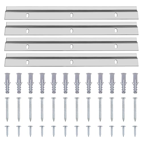 Create idea 2 Paar Bilderaufhänger aus Aluminiumlegierung, Z-Stangenaufhänger, Ineinandergreifende Wandhalterung Aufhängen Spiegelfotos Whiteboard, 30 Cm, Unterstützt 80 Pfund von Create idea