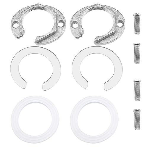 Create idea 2 Sets Wasserhahn Befestigungsmutter Set 31 Mm Edelstahl Einloch-Wasserhahn Anti-Losing-Mutter Kontermutter Montagebeschlag für Küchenarmaturen Badezimmerarmaturen von Create idea