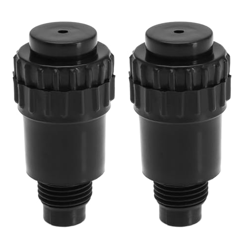 Create idea 2 Stück 16 mm Außengewinde Ölstopfen Verbinder Kompressor Ölstopfen Stecker Zubehör Geeignet für Luftkompressoren Kunststoff Schwarz von Create idea
