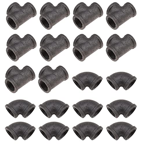 Create idea 20 STÜCKE 1/2 Zoll Winkelstück Combo Set Retro Temperguss Gewinde Rohrfittings für Rohr Handtuchhalter Bücherregale Wäscheständer Möbel Dekoratives Zubehör Create idea 20 STÜCKE 1/2 Zoll Winkelstück Combo Set Retro Temperguss Gewinde Rohrfittings für Rohr Handtuchhalter Bücherregale Wäscheständer Möbel Dekoratives Zubehör von Create idea
