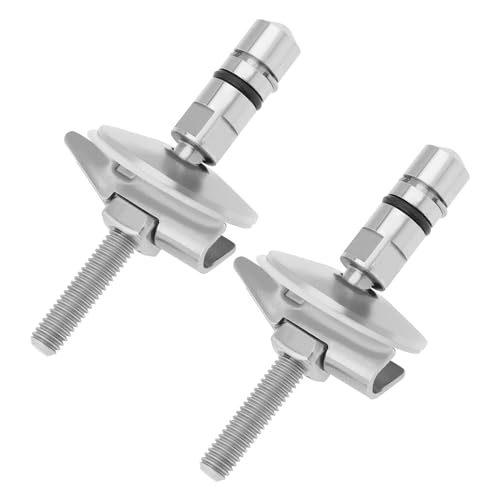 Create idea 1 Paar WC Sitz Befestigungsscharnier Set M6 x 71,5mm Edelstahl WC Deckelscharnier Befestigungshalterung C0102G Kompatibel mit LUVETT von Create idea