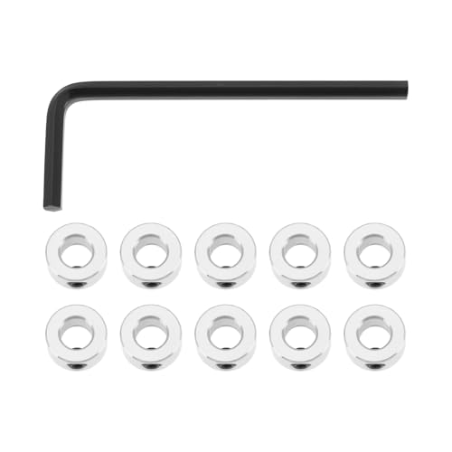 Create idea 10 Stück 5mm Wellensicherungsringe T5 Leitspindel Sicherungsringe 3D Drucker Edelstahl Schraubenbefestigungsring mit Sechskantschlüssel Silber Create idea 10 Stück 5mm Wellensicherungsringe T5 Leitspindel Sicherungsringe 3D Drucker Edelstahl Schraubenbefestigungsring mit Sechskantschlüssel Silber von Create idea