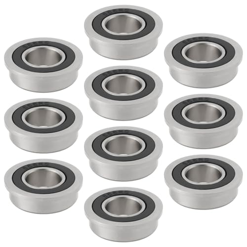 Create idea 10 Stück F688-2RS doppelt abgedichtetes Flanschkugellager 8 x 16 x 5 mm Ersatz-Radlager geeignet für 3D-Drucker, Faxgeräte, Elektrowerkzeuge von Create idea