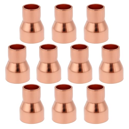 Create idea 10 Stück Kupfer-Reduzierstück Lötverbindung 15 Mm auf 10 Mm für Sanitär-Reduzierstück Gerader Anschluss Druckverschraubung Rohrverbinder Adapter Create idea 10 Stück Kupfer-Reduzierstück Lötverbindung 15 Mm auf 10 Mm für Sanitär-Reduzierstück Gerader Anschluss Druckverschraubung Rohrverbinder Adapter von Create idea