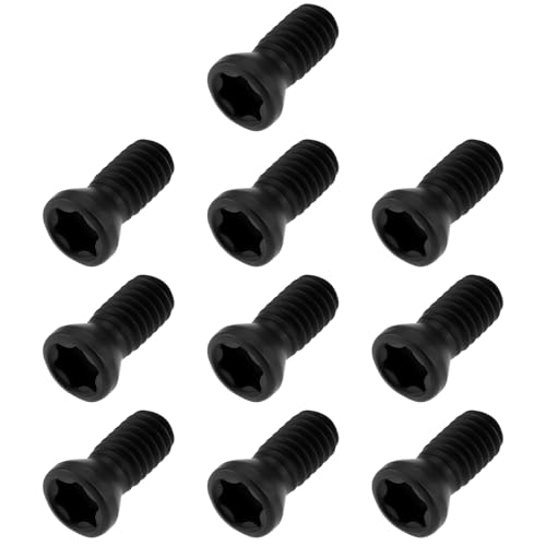 Create idea 10 Stück M2,5 x 6 mm Torx-Schrauben, T8-Kohlenstoffstahl, geeignet für CNC-Drehmaschinen mit harter Legierung Create idea 10 Stück M2,5 x 6 mm Torx-Schrauben, T8-Kohlenstoffstahl, geeignet für CNC-Drehmaschinen mit harter Legierung von Create idea