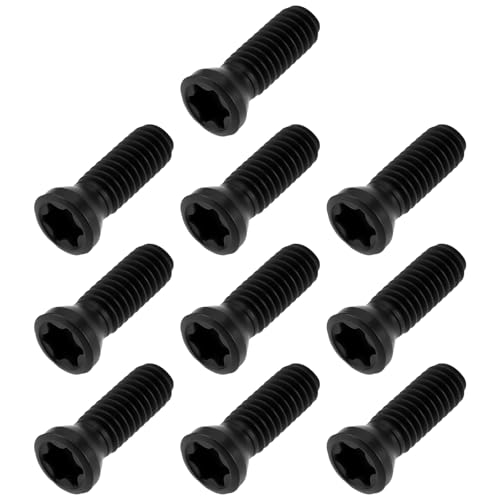 Create idea 10 Stück M2,5 x 8 mm Torx-Schrauben, T8-Kohlenstoffstahl für CNC-Drehmaschinen aus Hartlegierung von Create idea