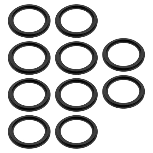 Create idea 10 StückGummidichtung für Tauchventile Kompatibel mit Intex 10745 P6029 Außendurchmesser 56 Mm Innendurchmesser 41,5 Mm Höhe 4,6 Mm Schwarz von Create idea