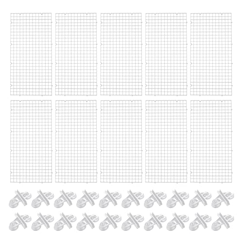 Create idea 10 x Trennwände für Aquarien, Trennscheiben, transparent, gemischte Zucht, um verschiedene Fische aus dem Kampf zu halten, 20 Stück Saugnäpfe Clips von Create idea