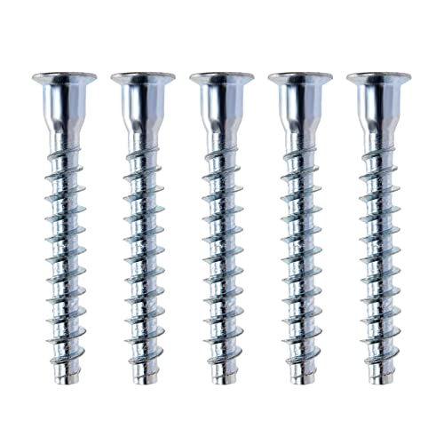Create idea 100 STÜCKE M7x50mm Innensechskant Senkkopf Selbstschneidende Verbindungsschrauben Flachkopf Möbel Confirmat Schrauben Kohlenstoffstahl Verzinkt von Create idea