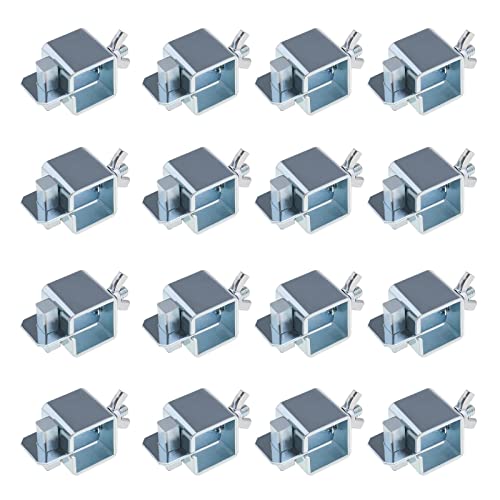 Create idea 16 Stück Stoßschweißklemmen Chrom-Vanadium-Stahl Stoßschweißklammern 50 x 25 mm zum Schweißen von Reparaturen an Flicken in Böden Flügeln Türhaut Metall Stoßschweißklemmen Blech von Create idea