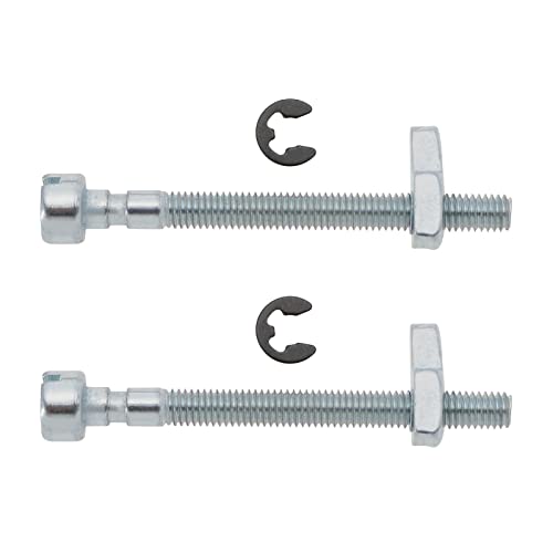 Create idea 2 Sets Kettenversteller-Spannschrauben Ersatz 530016110 530038593 kompatibel mit McCulloch MacCat 335 435 kompatibel mit Husqvarna 36 41 136 Metall von Create idea