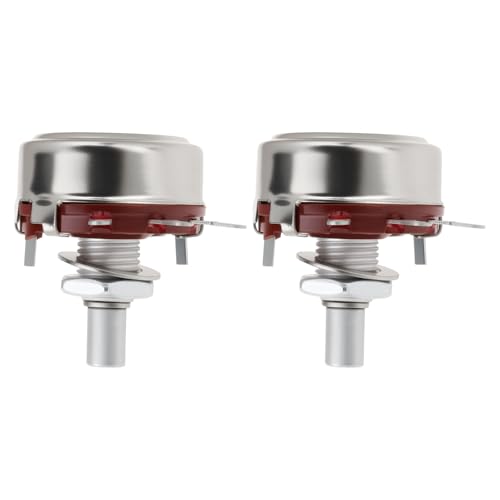 Create idea 2 Stück 2W/500k? Einstellbares Eingang-Drahtpotentiometer Wellendurchmesser 6mm WTH118 von Create idea