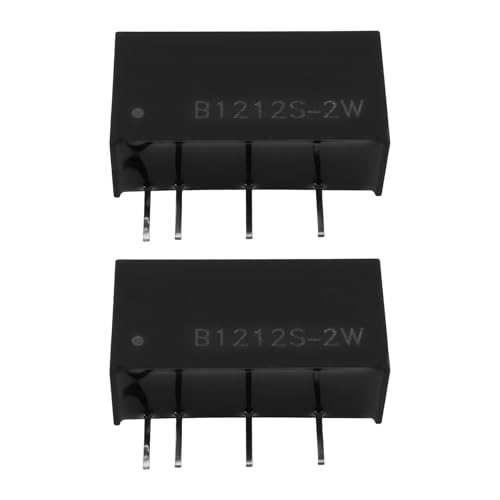 Create idea 2 Stück B1212S-2W 4-poliges Isoliertes Leistungsmodul-Relais 20 X 14 Mm für die Heimautomatisierung Industrieller Steuerwiderstand Schwarz von Create idea