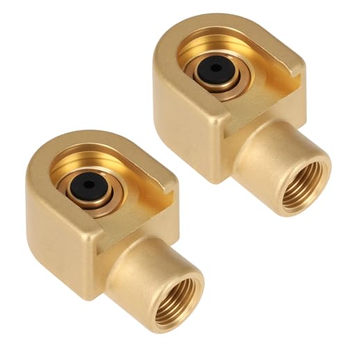 Create idea 2 Stück Fettpressenanschluss mit Haken 1/8 Zoll BSP-Innengewinde Kompatibel mit Standard-Fettpressenrohren Passend für Nippel 15/16 Mm AF von Create idea