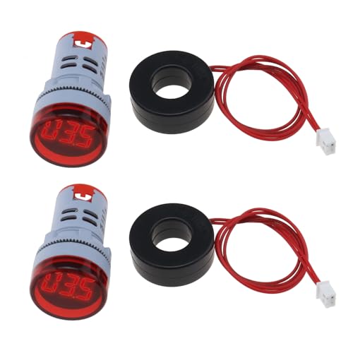 Create idea 2 Stück LED-Digitalanzeige AC-Amperemeter LED-Digital-Amperemeter AC-Strommonitor Runder AC-Stromtester für Signalanzeige Stromstromanzeige Create idea 2 Stück LED-Digitalanzeige AC-Amperemeter LED-Digital-Amperemeter AC-Strommonitor Runder AC-Stromtester für Signalanzeige Stromstromanzeige von Create idea