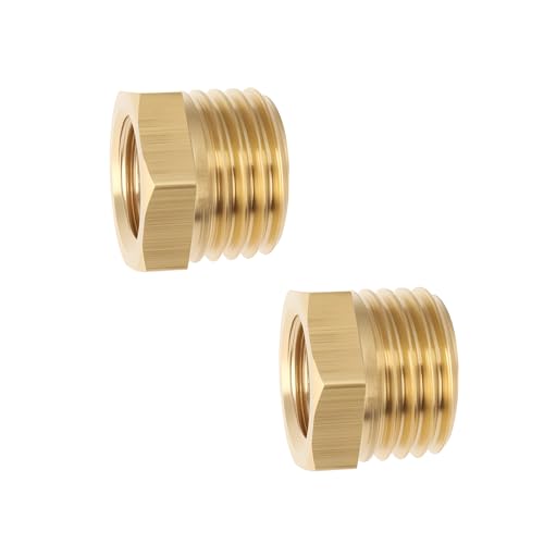 Create idea 2 Stück Messing Reduziernippel Kurz M14x1.5 Stecker auf M10x1.0 Buchse Adapter 11,4x14mm für Manometer Create idea 2 Stück Messing Reduziernippel Kurz M14x1.5 Stecker auf M10x1.0 Buchse Adapter 11,4x14mm für Manometer von Create idea