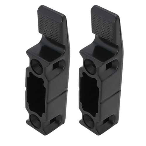 Create idea 2 Stück Multi-Clip-Clip-Anschlusshalterung Montageplatte Passend für die Meisten Wandpaneele Fußleisten Blenden Verkleidungen Schwarz (64 X 15 X 15 Mm) von Create idea