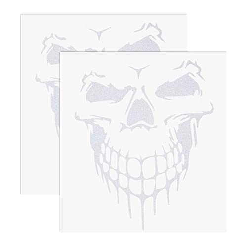 Create idea 2PCS Skull Car Sticker Skull Reflective Decal Safety Warning Sticker Skull Decoration Self-Adhesive Car Accessories for Car Truck Motorcycle White Create idea 2PCS Skull Car Sticker Skull Reflective Decal Safety Warning Sticker Skull Decoration Self-Adhesive Car Accessories for Car Truck Motorcycle White von Create idea
