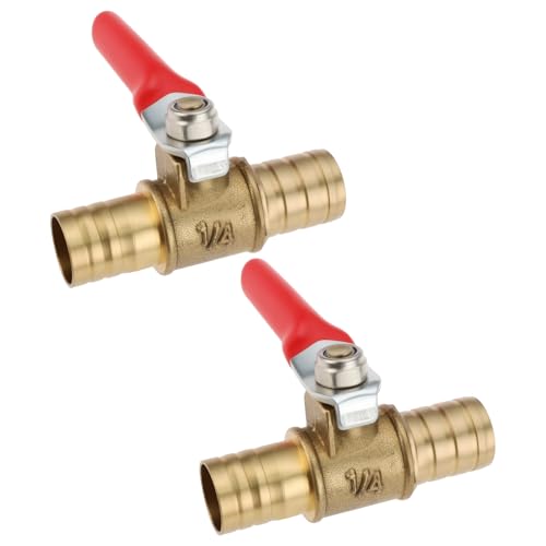 Create idea 2x Messing-Kugelhahn mit Rotem Griff Wasserhahn-Ventilschalter 12 Mm Verwendet f¨¹r Den Entw?sserungshahn der Kraftstoffleitung Create idea 2x Messing-Kugelhahn mit Rotem Griff Wasserhahn-Ventilschalter 12 Mm Verwendet f¨¹r Den Entw?sserungshahn der Kraftstoffleitung von Create idea