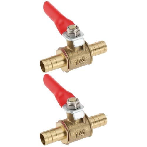 Create idea 2x Messing-Kugelhahn mit Rotem Griff Wasserhahn-Ventilschalter 8 Mm Verwendet f¨¹r Den Entw?sserungshahn der Kraftstoffleitung Create idea 2x Messing-Kugelhahn mit Rotem Griff Wasserhahn-Ventilschalter 8 Mm Verwendet f¨¹r Den Entw?sserungshahn der Kraftstoffleitung von Create idea