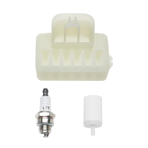 Create idea 3 Sätze Luftfilter Zündkerze Kraftstofffilter Kompatibel mit Husqvarna 135 135E 140 140E 435 435E 440E Kompatibel mit McCulloch CS350 CS390 CS410 von Create idea