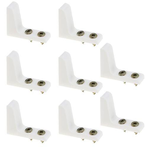 Create idea 4 Paar WC-Sitz-Stabilisatoren Wackelige Lose Puffer Stoßstangen Verhindern das Ausrutschen Bei älteren Menschen und Behinderten mit Schrauben Weißer Kunststoff von Create idea