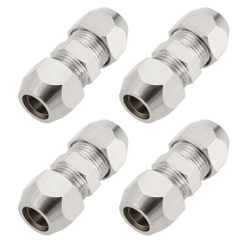 Create idea 4 Stück 8 Mm Kupfer-Klemmverschraubung Gerades Rohr Klemmverschraubungen für Hydraulikrohre Kühlrohre Kraftstoffsystem 8x34 Mm Silber Create idea 4 Stück 8 Mm Kupfer-Klemmverschraubung Gerades Rohr Klemmverschraubungen für Hydraulikrohre Kühlrohre Kraftstoffsystem 8x34 Mm Silber von Create idea