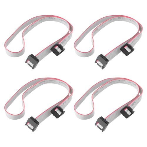 Create idea 4 Stück 8-poliges IDC-Flachbandkabel Kabellänge 50 Cm Rastermaß 2,54 Mm mit Stiftleiste 28 AWG Create idea 4 Stück 8-poliges IDC-Flachbandkabel Kabellänge 50 Cm Rastermaß 2,54 Mm mit Stiftleiste 28 AWG von Create idea