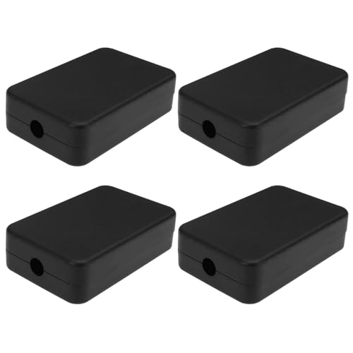 Create idea 4 Stück Anschlussdose 55 X 35 X 15 Mm ABS Kleine Wasserdichte Elektroprojektbox für Elektronik-Leiterplattengehäuse Elektronische Hobbybox Schwarz von Create idea