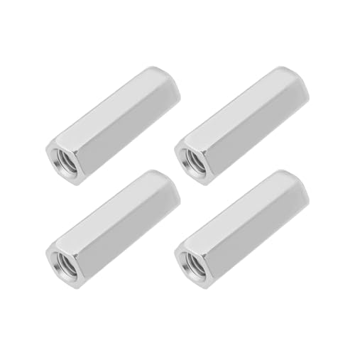 Create idea 4 Stück Spannschlossmutter M10 Rechtsgewinde Spannschlossmutter 304 Edelstahl Lange Sechskant-Kupplungsmutter für Heim- Und Bürokommunikationsgeräte Silber Create idea 4 Stück Spannschlossmutter M10 Rechtsgewinde Spannschlossmutter 304 Edelstahl Lange Sechskant-Kupplungsmutter für Heim- Und Bürokommunikationsgeräte Silber von Create idea