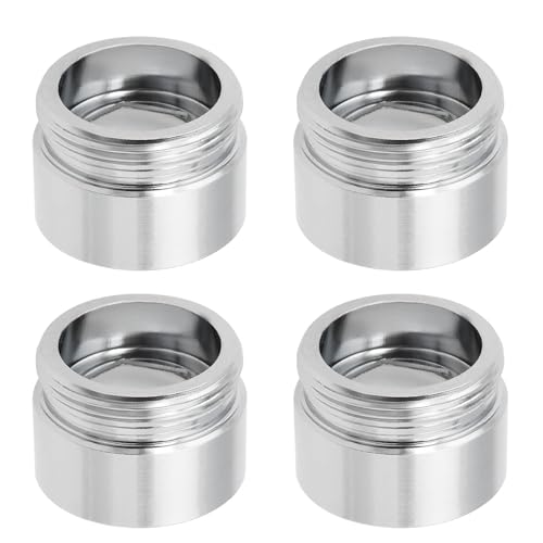Create idea 4 Stück Wasserhahn Adapteranschluss aus Messing 1/2 Zoll Innengewinde auf M22x1,0 Metrisches Außengewinde Wasserreiniger Adapter für Maschine Geschirrspüler Badezimmer Küchenspüle von Create idea