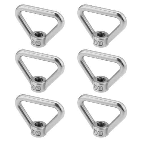 Create idea 6Pcs M10 Hebeöse Mutter 304 Edelstahl Dreieck Ring Form Mutter Gewinde Muttern von Create idea