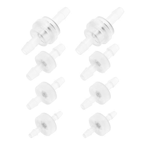 Create idea 8 Stück 3mm 4mm 5mm 6mm Kunststoff Rückschlagventil Set Öl- und Ozonbeständig für Wasser Kraftstoff Gas Flüssigkeit Luft Fischtank Chemische Industrie von Create idea