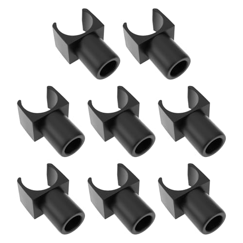 Create idea 8Pcs U Typ Slider Sitz Schiene Guide 4,2x2,2 X2cm für Rollstuhl Schwarz von Create idea