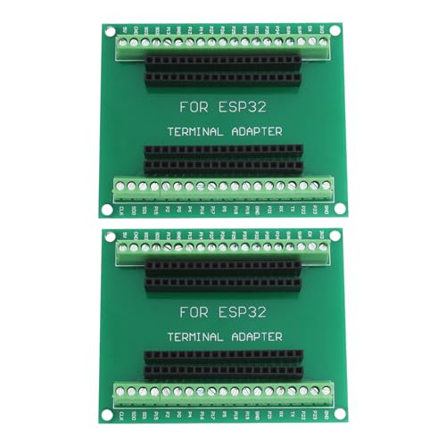 Create idea ESP32 Breakout-Board GPIO 1 in 2 mit kabellosem WiFi Bluetooth für ESP-WROOM-32, 77 x 63 mm, Grün, 38-polig, 2 Stück von Create idea