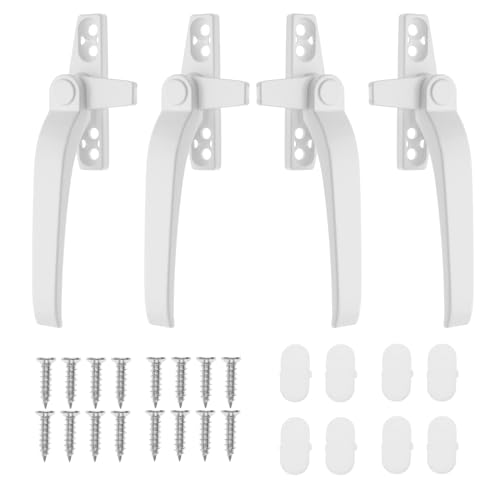 Create idea Fenstergriff-Ersatz für Rechts- und Linkshänder, Zinklegierung, Fensterschlösser mit Befestigungsschrauben, Schalter, Türsicherheit, Weiß, 4 Stück Create idea Fenstergriff-Ersatz für Rechts- und Linkshänder, Zinklegierung, Fensterschlösser mit Befestigungsschrauben, Schalter, Türsicherheit, Weiß, 4 Stück von Create idea