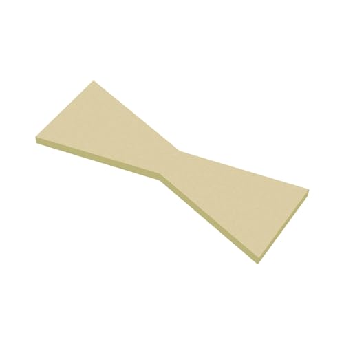 Create idea Fliege aus Massivem Messing 100 Mm X 38 Mm X 4 Mm Schlitzschneiden Holzfliege Professionelles Schmetterlings-Inlay Fliege-Inlay Schmetterlings-Inlay für Bowtie-Inlay-Holzbearbeitung von Create idea