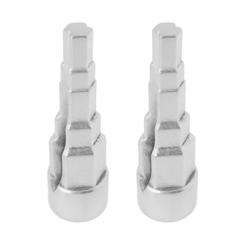 Create idea Heizkörperschlüssel, 1/2 Zoll, quadratischer Steckschlüssel für Sanitärventile, Thermostate, 85 x 13 mm, Silber, 2 Stück von Create idea