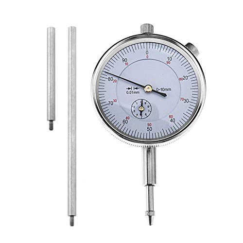Create idea Messwerkzeuge Messuhr 50+100mm+Dial Mechanische Messuhr Sondenanzeige Zifferblatt Test Messbereich 0-10mm Dial Test Indicator von Create idea